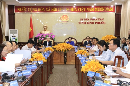 Hội nghị trực tuyến đầu tư giữa tỉnh Bình Phước và Đài Loan